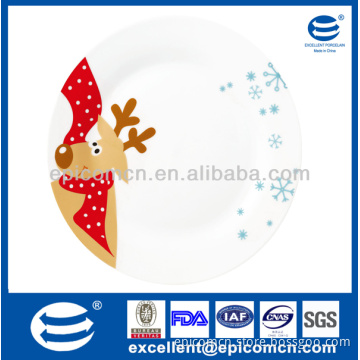 20 pcs alibaba new fine china ceramic plate with cute cartoon design